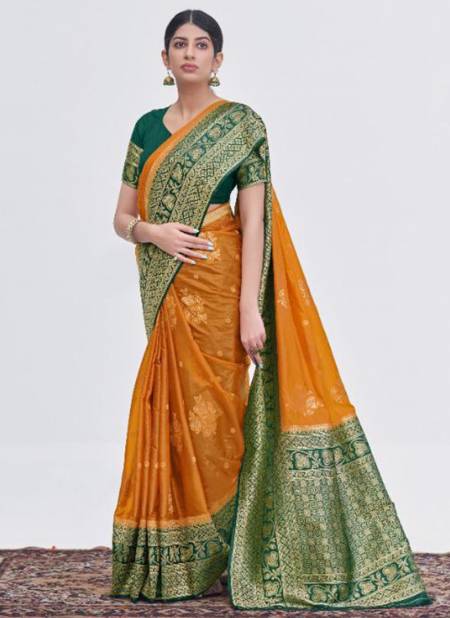 Yellow Colour Madhushree Silk Vol 4 New latest Designer Ethnic Wear Saree Collection 17004